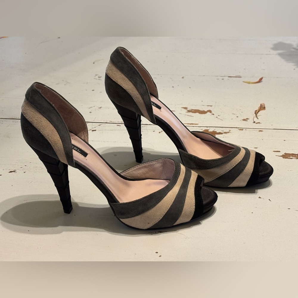 Hazel Peep-Toe Heels